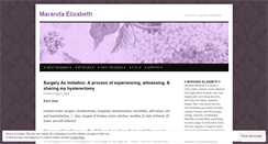 Desktop Screenshot of marandaelizabeth.com