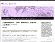 Tablet Screenshot of marandaelizabeth.com